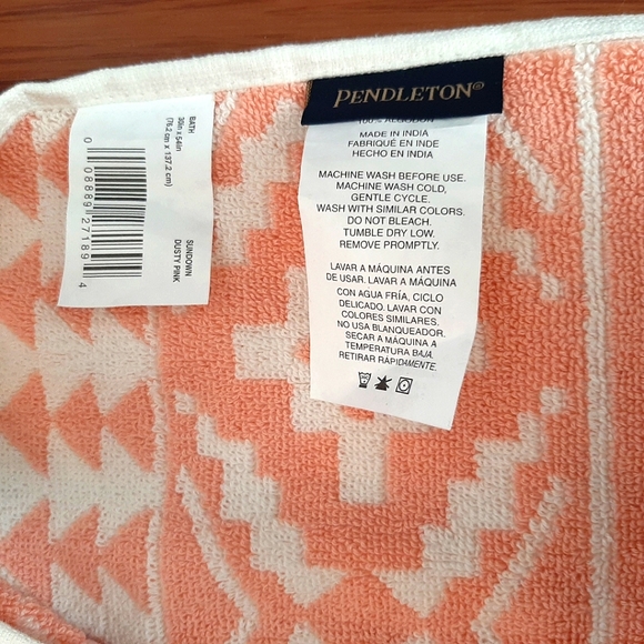 **Pendleton Woolen Mills Sundown Cotton 1 Bath Towel - Picture 7 of 13